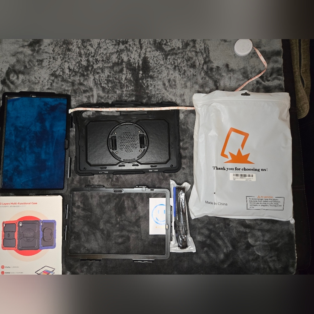 Case For Galaxy Tablet w/ Accessories - Black S10 +, S9FE+, S9+